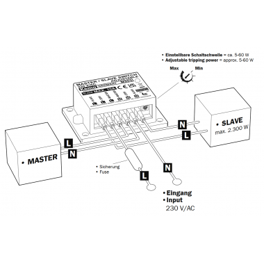 M203 - Master/Slave Switch 230 V/AC - adjustable