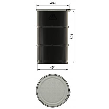 DUST COMMANDER 120LS - 120 Liter Stahlfass