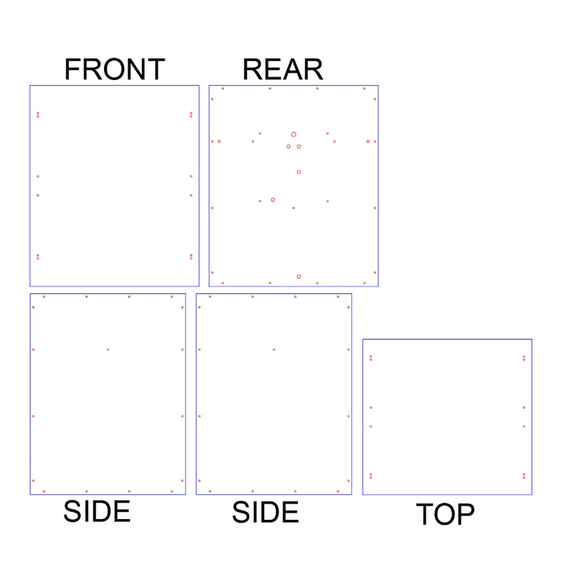 Ratrig V-Core 4 3D printer enclosure panel kits