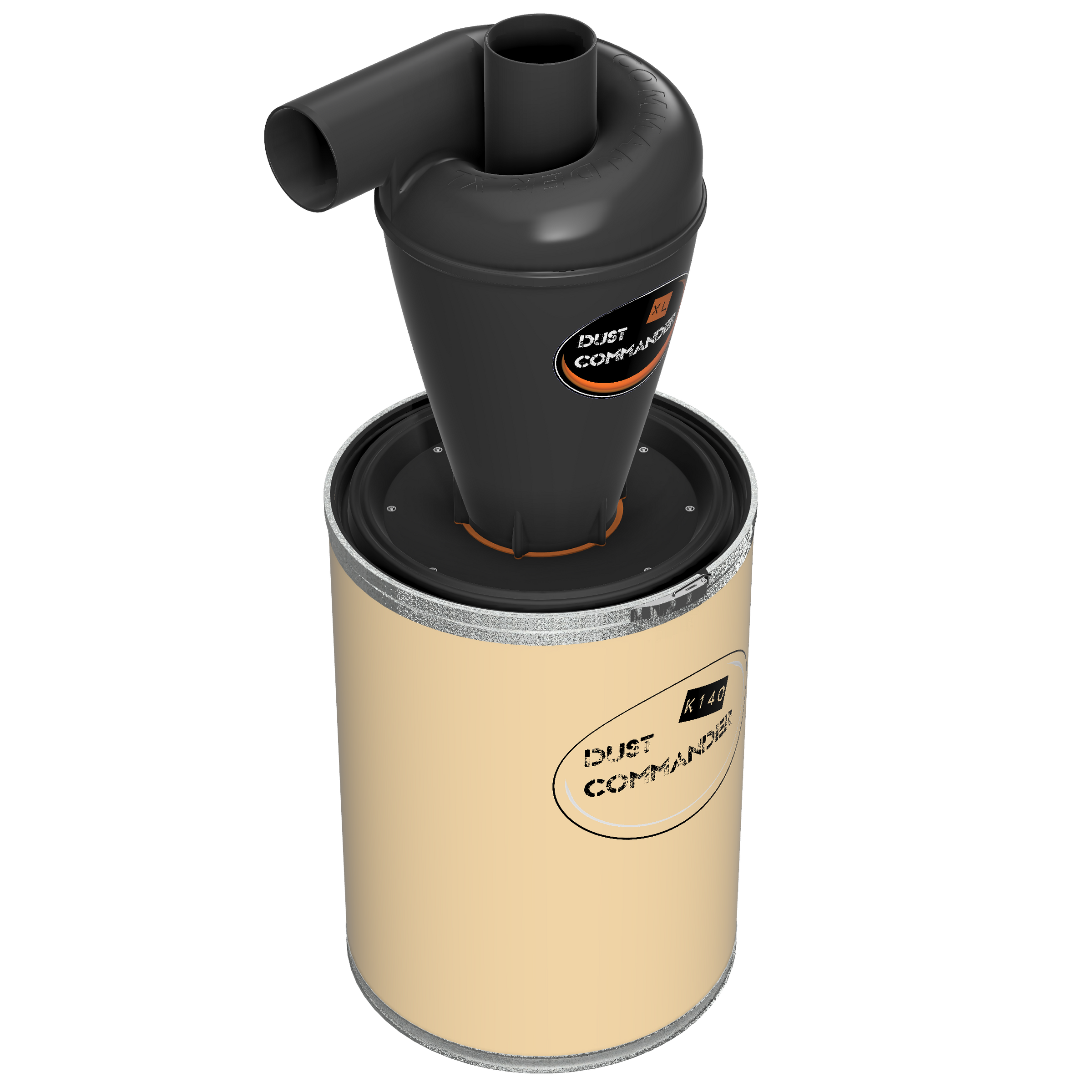 Dust Commander K140 XL: 140L Cyclone Separator Kit with Kraft Barrel ...