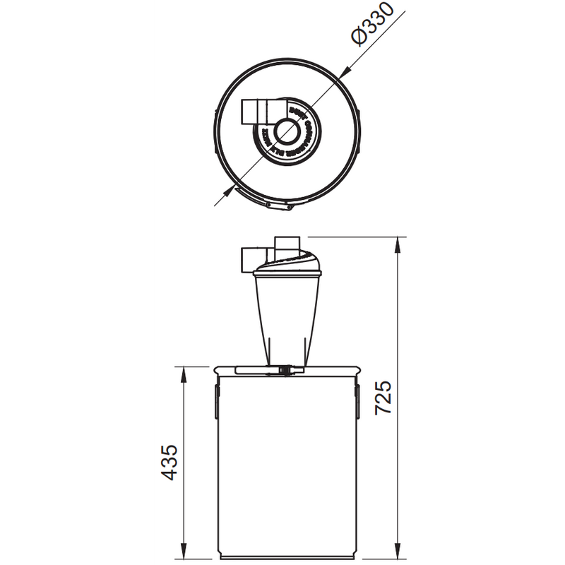 S30 - 30 liter antistatic cyclone filter kit