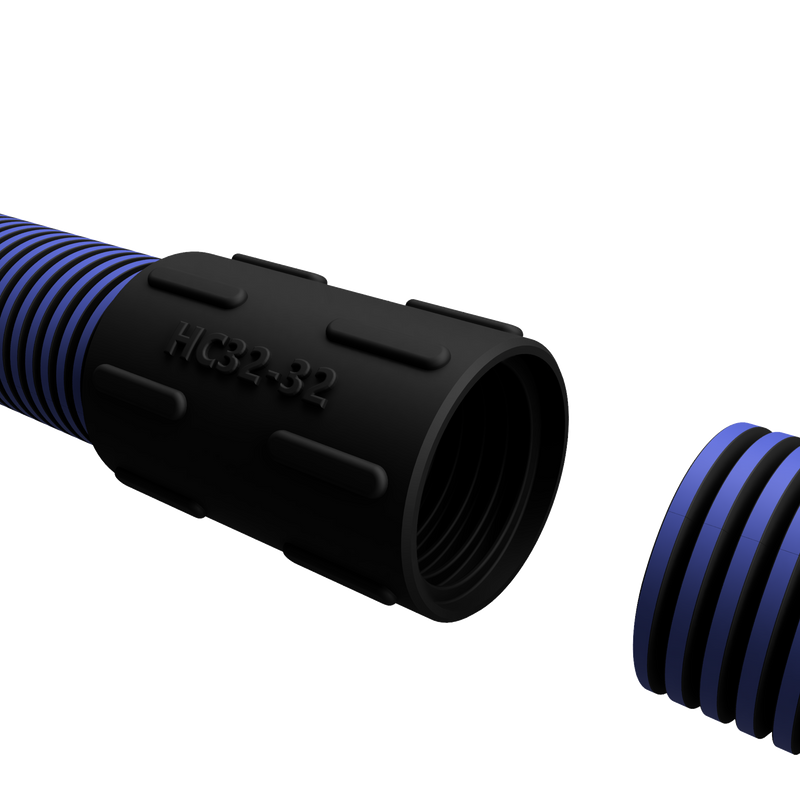 HC - ESD TPU coupler for DUST-HESD vacuum hose