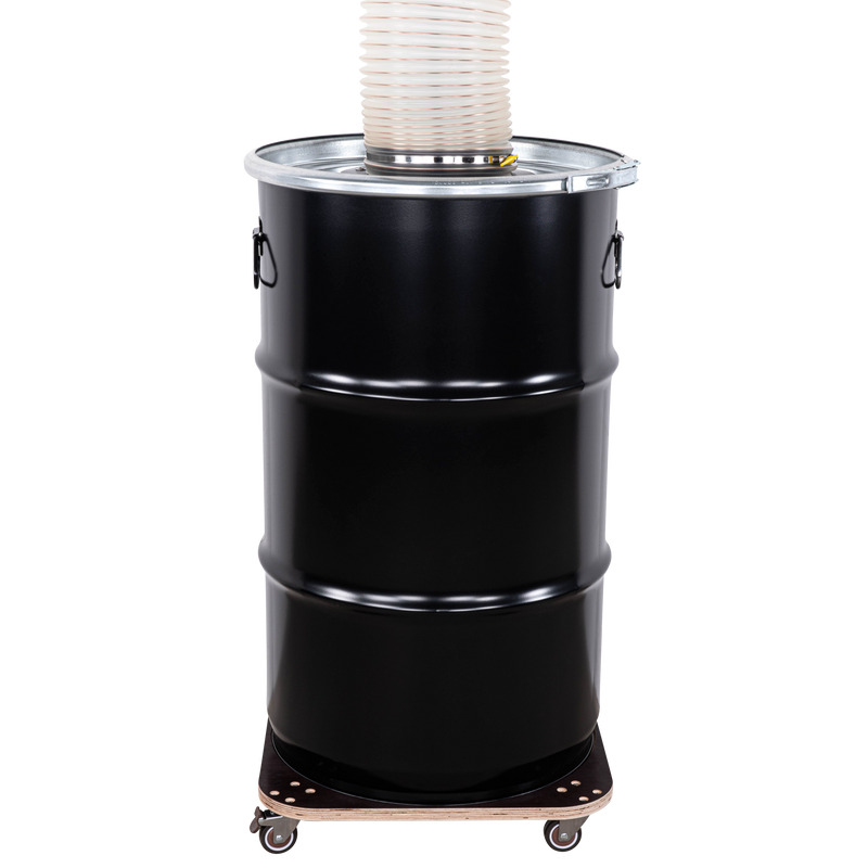 L+WM120 - Cyclonic unit with wall mounting and 120l steel drum