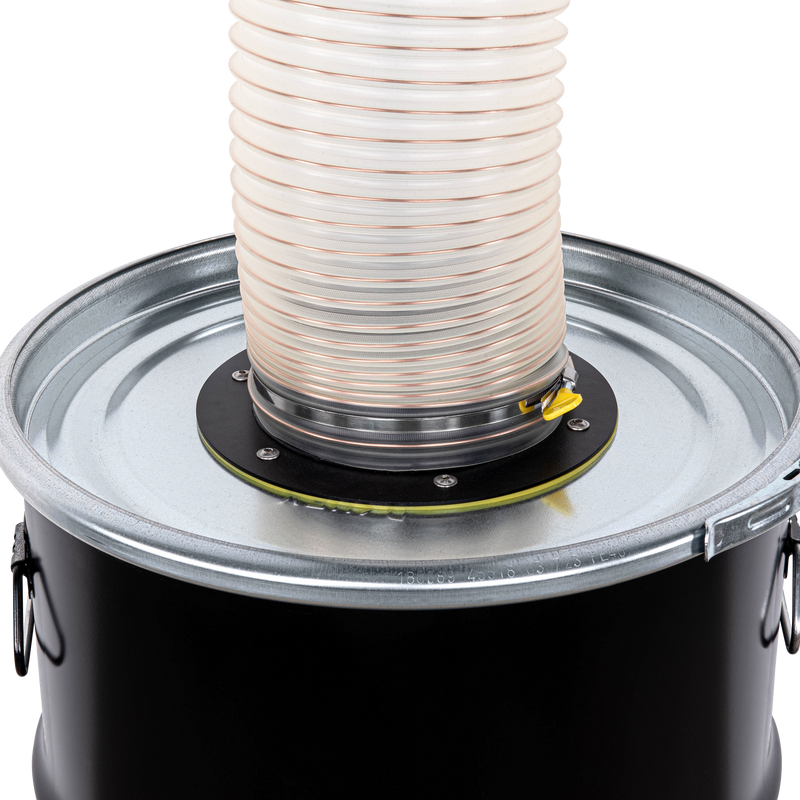 L+WM120 - Cyclonic unit with wall mounting and 120l steel drum