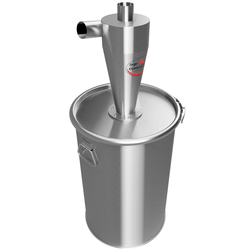 X60-SST - 60 liter industrial cyclone filter stainless steel kit